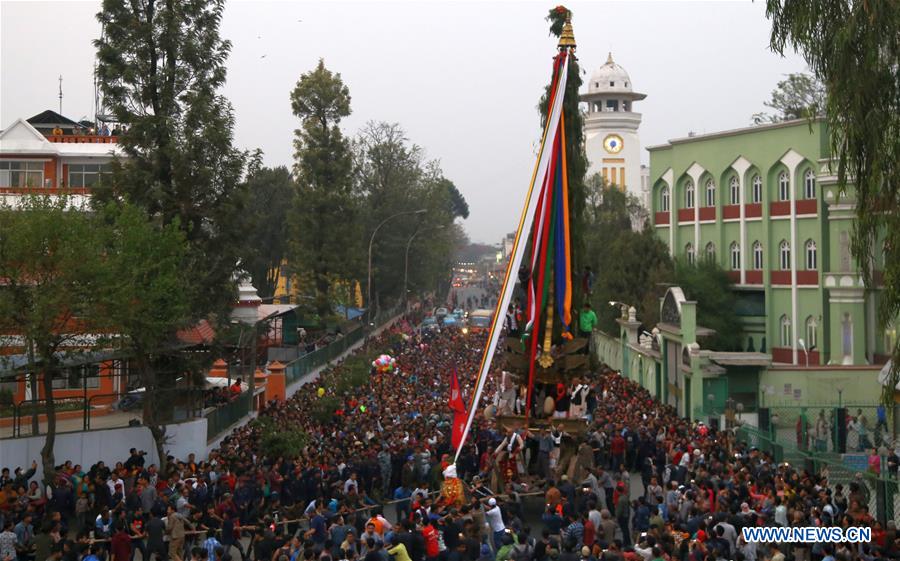 NEPAL-KATHMANDU-SETO MACHHENDRANATH CHARIOT FESTIVAL