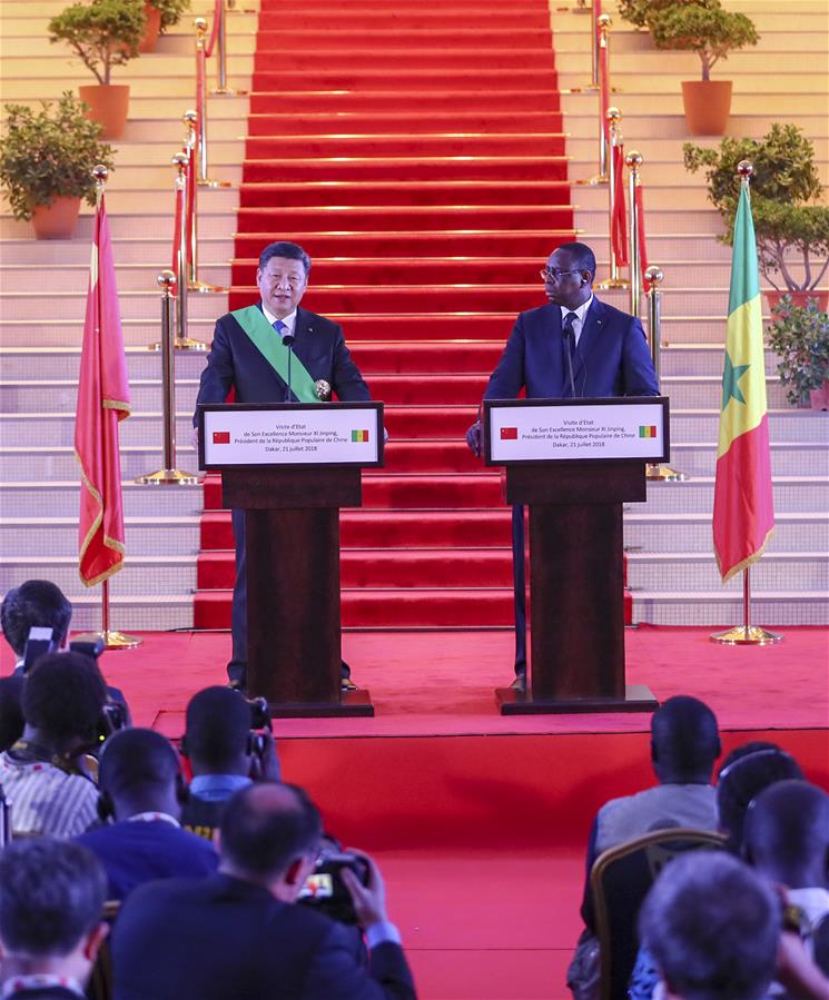 SENEGAL-CHINA-XI JINPING-MACKY SALL-TALKS