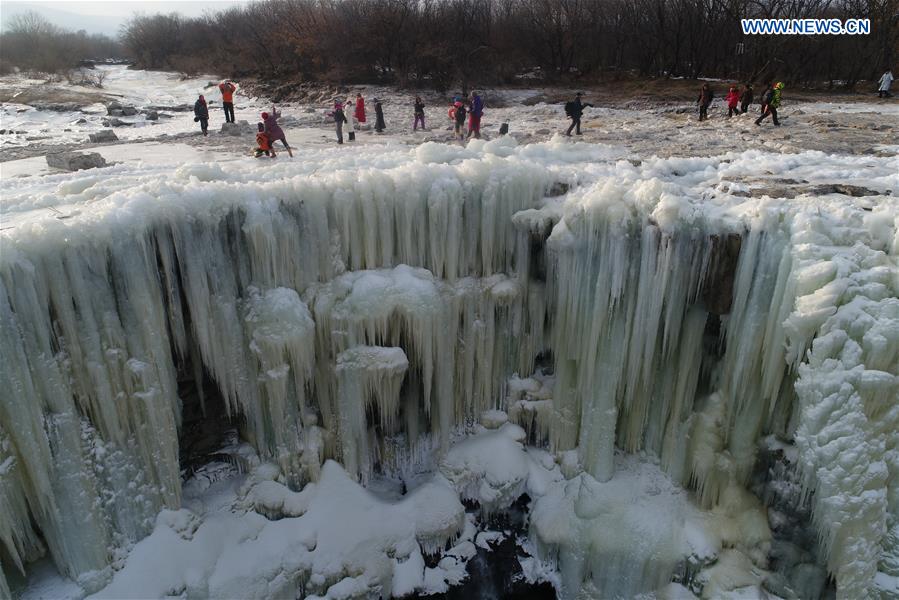 CHINA-HEILONGJIANG-FROZEN WATERFALL (CN)