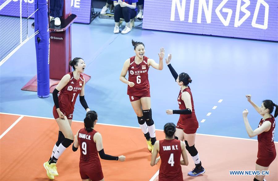 (SP)CHINA-NINGBO-VOLLEYBALL-FIVB NATIONS LEAGUE-CHN VS GER (CN)