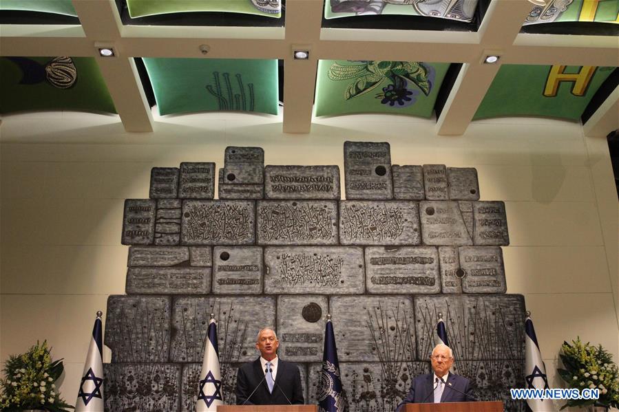 MIDEAST-JERUSALEM-BENNY GANTZ-MANDATE- GOVERNMENT FORMING