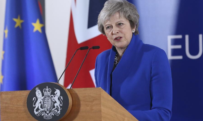 In pics: Theresa May addresses press conference at special Brexit summit