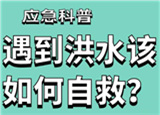 汛期來臨，遇到洪水險情如何自救？