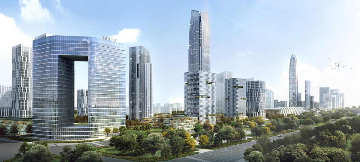 中央商務(wù)區(qū)金融商務(wù)北區(qū)將以5A甲級寫字樓聚集為群，南區(qū)將建設(shè)多功能為一體的綜合城市化辦公區(qū)域