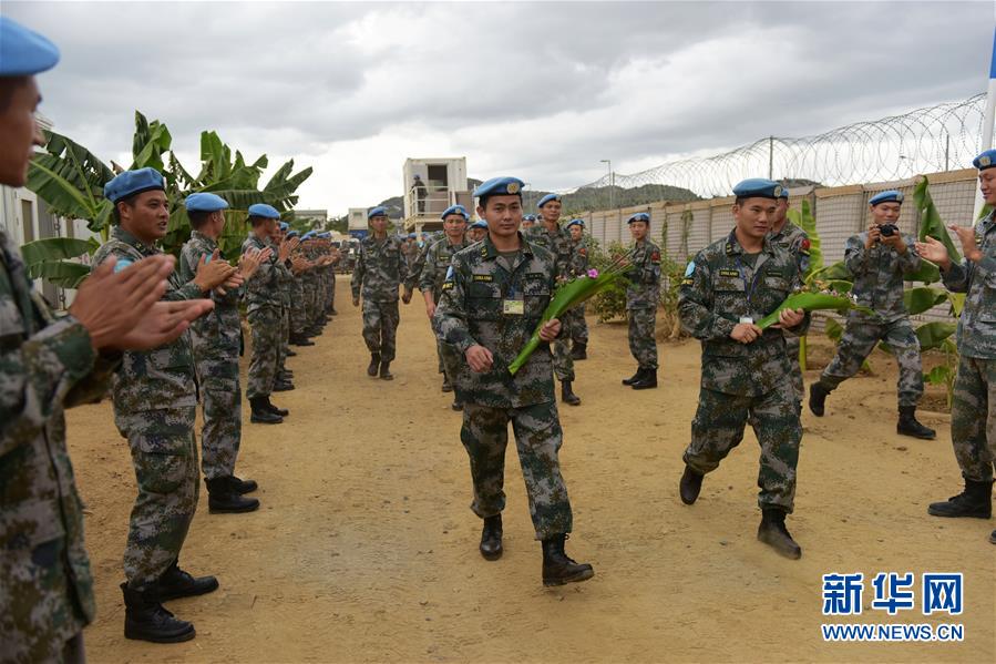 （國(guó)際）（1）中國(guó)駐南蘇丹維和步兵營(yíng)受傷戰(zhàn)士姚道祥、吳樂(lè)重返戰(zhàn)位