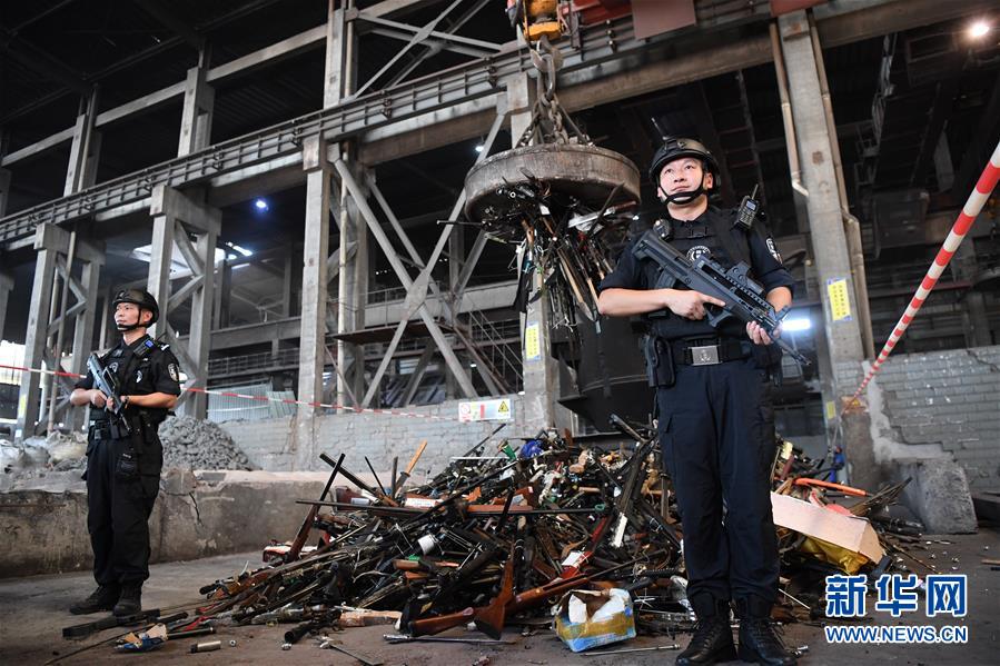 (法治)(4)全國(guó)154個(gè)城市開展集中銷毀非法槍爆物品活動(dòng)