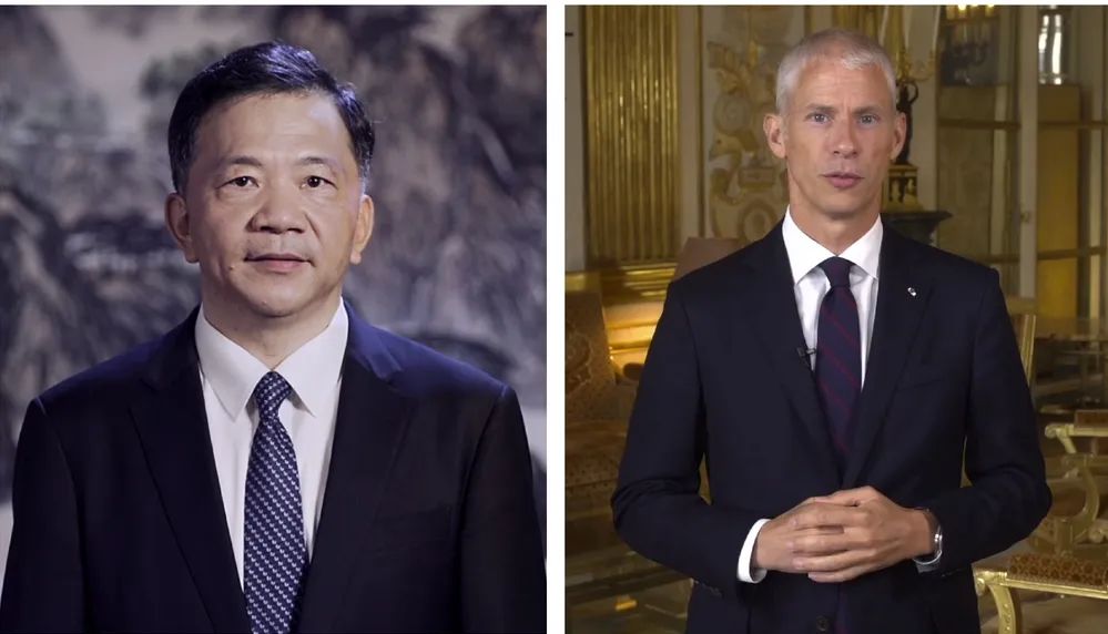 中宣部副部長，中央廣播電視總臺臺長、  總編輯慎海雄與法國文化部部長弗蘭克&middot;里斯特  共同宣布項目啟動