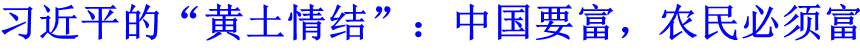 習(xí)近平的&ldquo;黃土情結(jié)&rdquo;：中國要富，農(nóng)民必須富