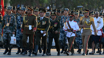 外軍方隊(duì)、代表隊(duì)準(zhǔn)備集結(jié)