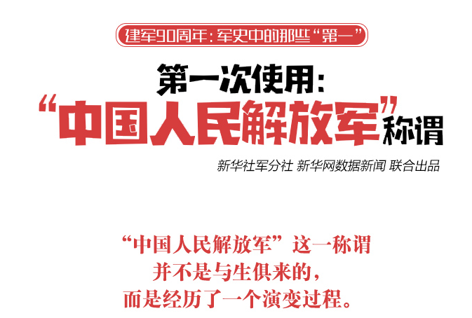 第一次使用&ldquo;中國人民解放軍&rdquo;稱謂：出現(xiàn)在1946年