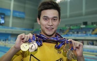 孫楊，六金一銀！