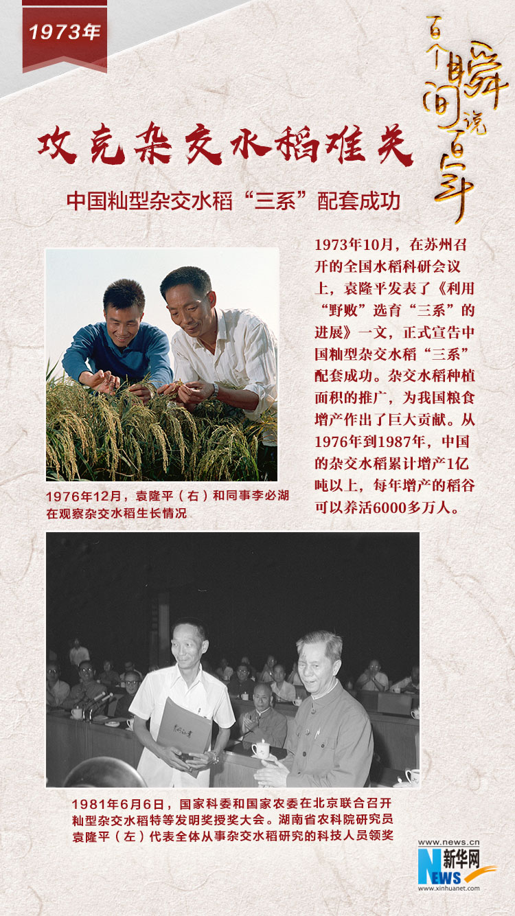 1973，攻克雜交水稻難關(guān)
