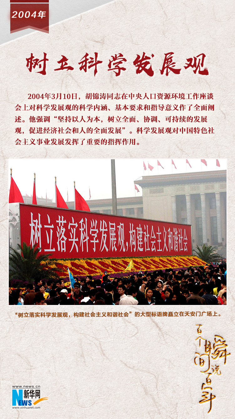 2004，樹立科學(xué)發(fā)展觀