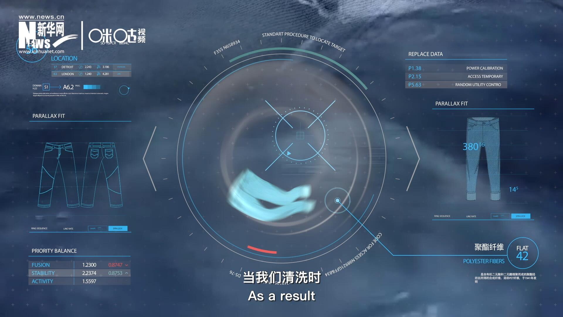 為了增強(qiáng)牛仔褲的彈性，面料里還會加入聚酯纖維