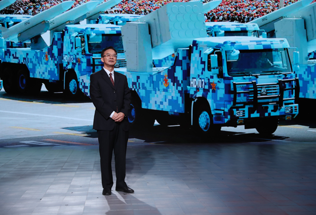 我們武器裝備讓大家自豪地說東風(fēng)快遞，使命必達(dá)