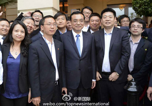 李克強(qiáng)：在非中企了解當(dāng)?shù)匚幕拍茉「?。圖片來源：&ldquo;新國(guó)際&rdquo;微博。