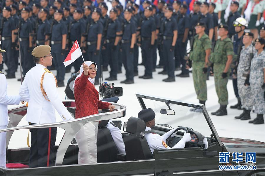 (國(guó)際)(1)新加坡舉行國(guó)慶54周年慶典