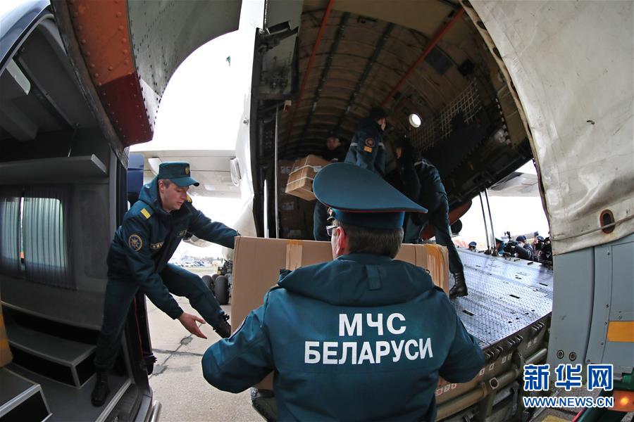 (國(guó)際疫情)(5)中國(guó)援助白俄羅斯新一批抗疫物資運(yùn)抵明斯克
