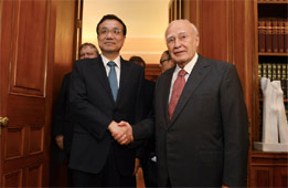 李克強:中國將希臘視為好朋友、好伙伴