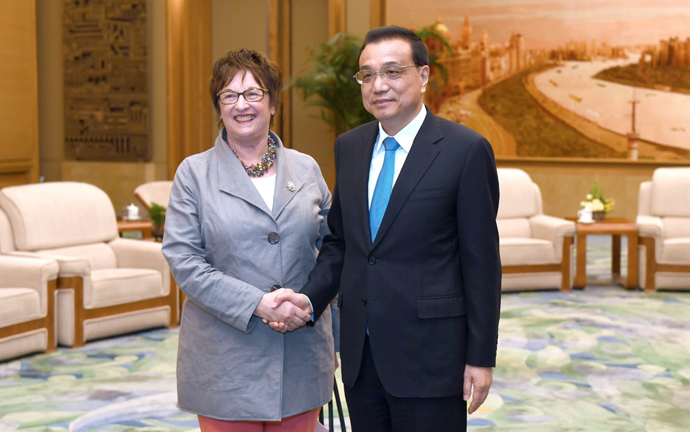 李克強(qiáng)會見德國總理特別代表、經(jīng)濟(jì)和能源部長齊普里斯