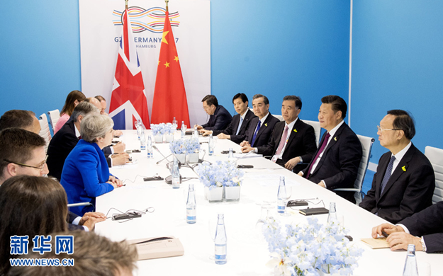 習(xí)近平會(huì)見英國(guó)首相特雷莎&middot;梅