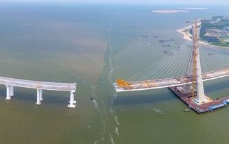 海南鋪前大橋主橋有望10月合龍 鋪前到?？趦H20分鐘