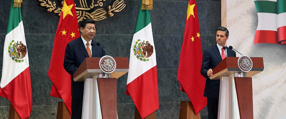 2013年6月，中墨元首共同會(huì)見記者