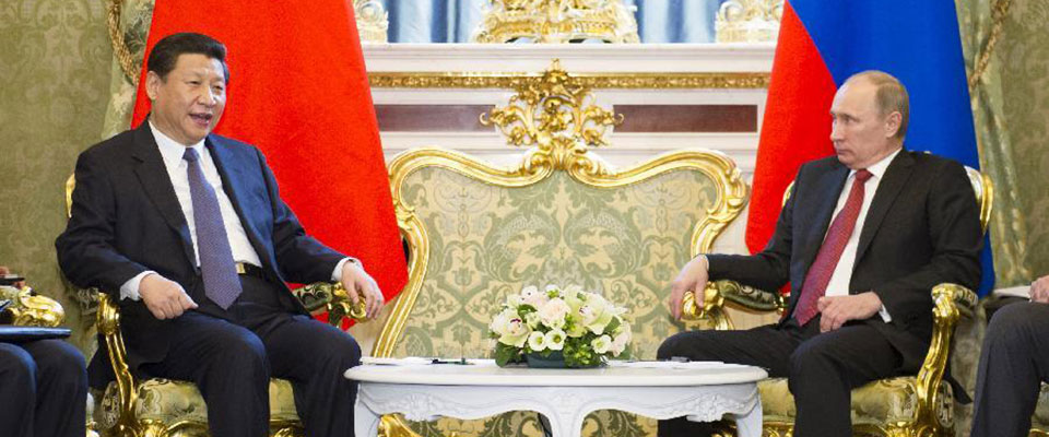 2013年3月，習(xí)近平與普京舉行會(huì)談