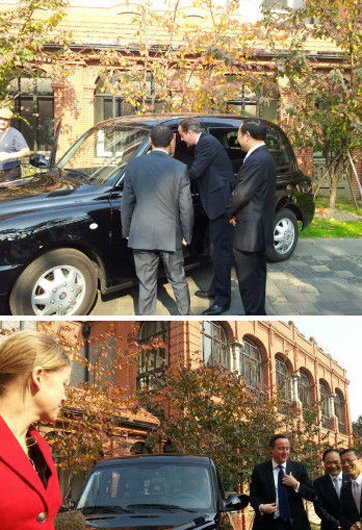 卡梅倫帶顯赫岳父訪(fǎng)華